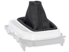 SCHALTMANSCHETTE FUR FORD S-MAX 2 automatik 2014-2021 SCHALTSACK LEDER SCHWARZ