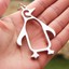 Penguin-Bottle-Opener-Key-Ring-Keychain-Silver-by-PK-Green thumbnail 2