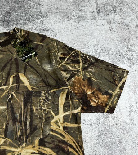Vintage NEW Camo Realtree Thick Jungle Army Y2K Streetwear T Shirt Tee - Picture 7 of 11