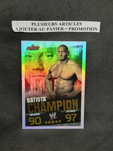 CARTES CATCH SLAM ATTAX EVOLUTION WWE TOPPS 2008 aux choix liste déroulante - Photo 7 sur 212