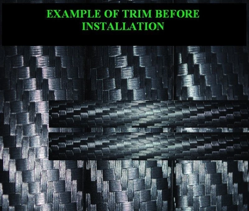 FOR HYUNDAI CARBON FIBER 2PC ROOF TOP TRIM DRIP MOLDINGS COVERS SET WARRANTY 2 - Image 2 of 4