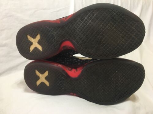 RARE 2015 NIKE ZOOM KOBE X 10 ID BLACK/RED/GOLD 777411-971 MEN’S SIZE 10 - Picture 7 of 12