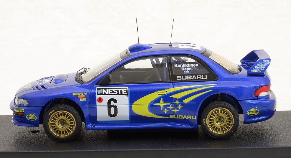 HPI 1/43 Subaru Impreza #6 1999 Finland Rally WRC Juha