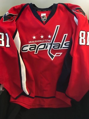 Washington Capitals Dmitry Orlov 2011-12 game used red set jersey rookie year