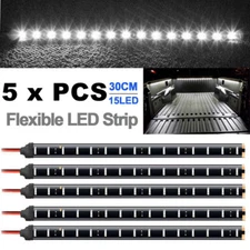 5x PCS 12V 30cm Flexible LED Strip Light Waterproof For Motors Car Truck Boat