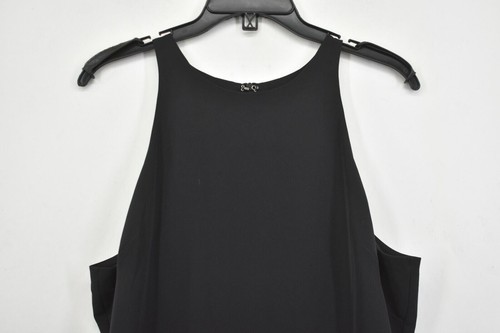 Mumu Womens Black Chicago Stretch Crepe Mermaid Gown Jewel Neck USA Made $198 XL - Picture 3 of 8