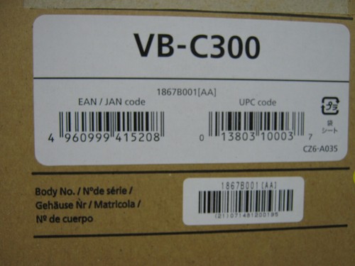 CANON VB-C300 NETWORK SURVEILLANCE CAMERA BRAND NEW FREE FAST SHIPPING - Picture 11 of 13