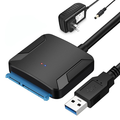 USB 3.0 zu SATA III Adapter für 2.5" 3.5" Festplatte Kabel SDD HDD Konverter DE - Bild 19 von 20