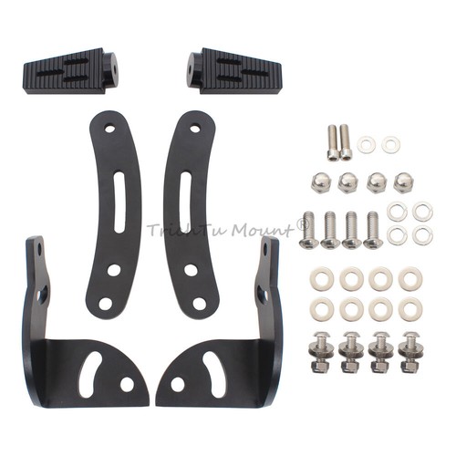 Highway Footpeg Floor Board Footrest Extensions Mount Fit for Can Am Spyder RT- - Foto 9 di 16