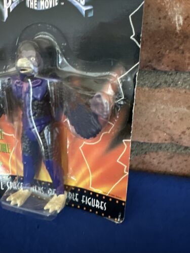 1995 SABAN BENDY POWER RANGERS TENGU WARRIOR EVIL SPACE ALIENS nuovo sigillato RARO - Foto 4 di 7