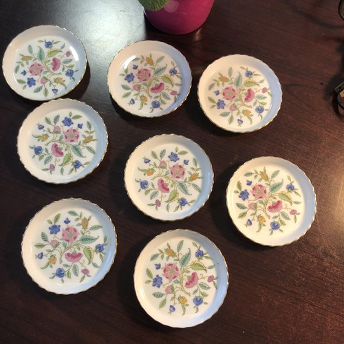 8 Minton made in England 1793 coasters designed by John Wadsworth - Picture 6 of 6