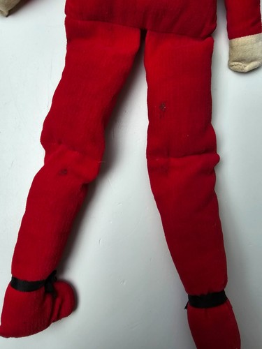 Stockinette Vintage 18" Natale Ginocchiera Elfo Fatto a Mano in GIAPPONE - Foto 7 di 8