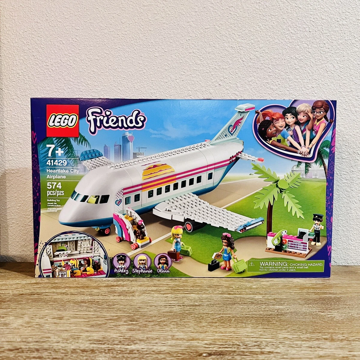 Lego Friends 41429 Heartlake City Airplane Building Kit 574 Pcs Retired Set