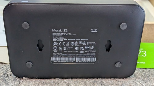🔥Nieodebrany🔥 Cisco Meraki Z3 Wifi / 4P VPN Gateway Firewall z zasilaczem sieciowym - Zdjęcie 14 z 15