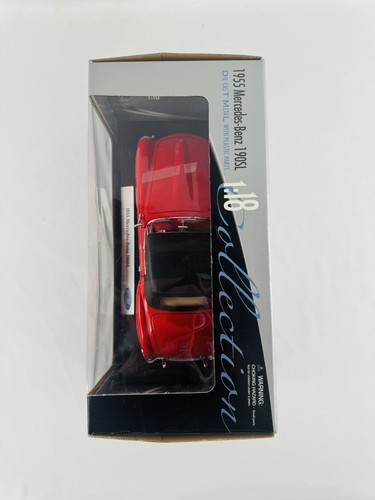 Welly 1955 Red Mercedes-Benz 190SL Die-Cast 1:18 Convertible Car Model NOS - Picture 6 of 7