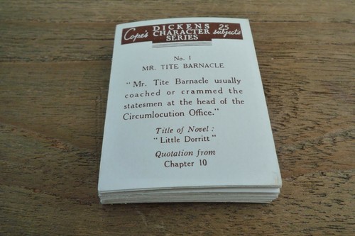 Cope Bros Dickens Character Series Cards From 1939! - VGC - Pick Cards You Need! - Picture 9 of 10