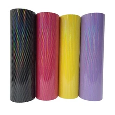 Glossy Honeycomb Holographic Laser Air Release Vinyl Car Wrap Sticker Film Roll