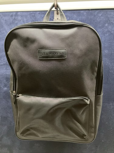 John Varvatos Large Backpack 18" X 13" 1/2 X 6" Black - Picture 1 of 7
