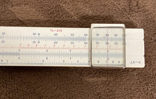 Vintage Bamboo Relay Sliderule San-Aikeiki Co. #102 Made in Japan FREE SHIPPING - Picture 10 of 10