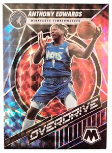 2021-22 Mosaic Anthony Edwards Overdrive Mosaic Prizm #7 Timberwolves