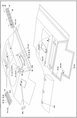Part P16-001 1/16 T-34/85 exterior (Trumpeter) - Imagen 3 de 4