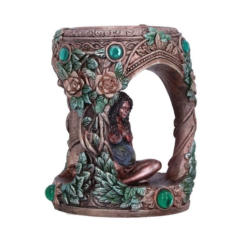 Nemesis Now MOTHER EARTH TEA LIGHT HOLDER Gaia Pagan Witchcraft Gothic Witch - Picture 5 of 7