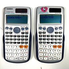 Casio-Taschenrechner FX-991DE Plus Calculatrice Calculator Grey & Blue Twin
