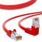 CAT 6 Patchkabel Netzwerkkabel 90° Winkelkabel Ethernet LAN Internet Kabel ROT