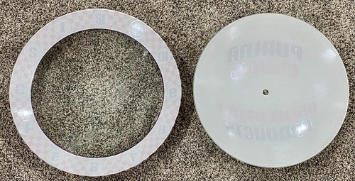 Nuevas Lentes de Repuesto Reloj Doble Burbuja Publicidad Purina Chows - Imagen 2 de 3