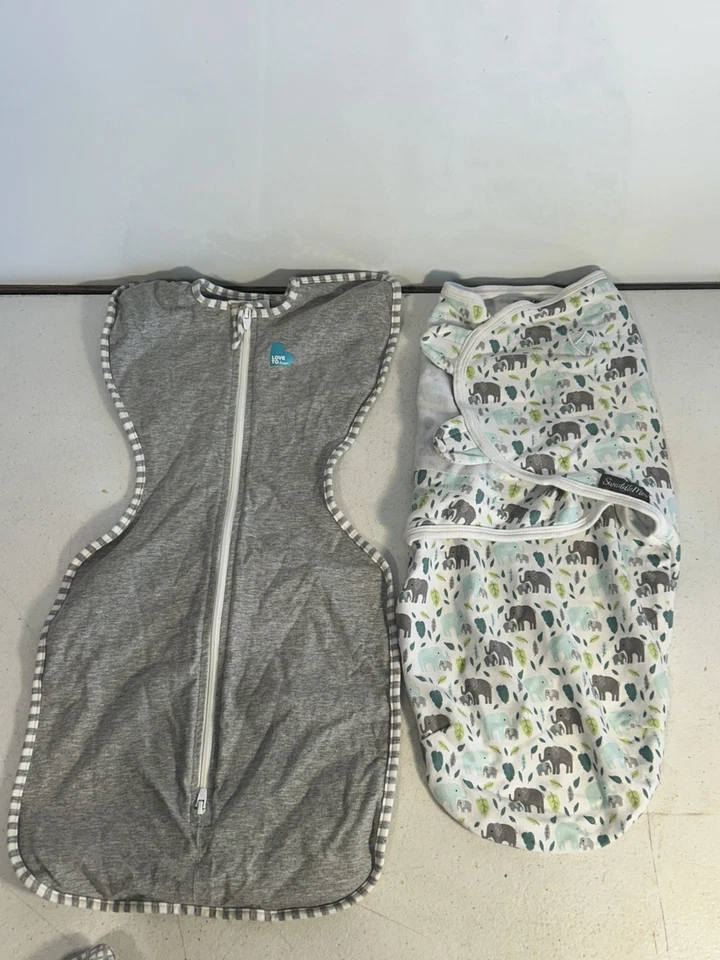 Set 4 Baby Swaddle Me’s Varios Colores, Fabricantes 0-3 Meses Pequeño Foto 2 de 4