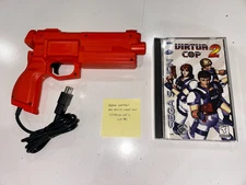 Sega Saturn Stunner Light Gun Controller (MK-80113) + Virtua Cop 2 Bundle #1