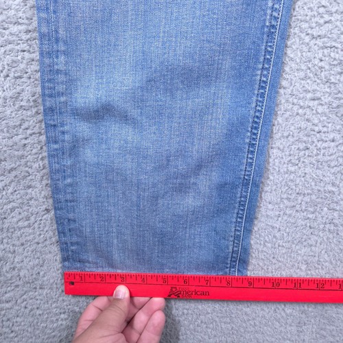 Diesel Jeans Men's 36x32 (Fits 36x29) Blue Larkee Relaxed Straight Button Fly - Picture 15 of 16