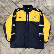Vintage 1999 Bolton Wanderers Reebok Padded Bench Manager Jacket - XL Mens 90s