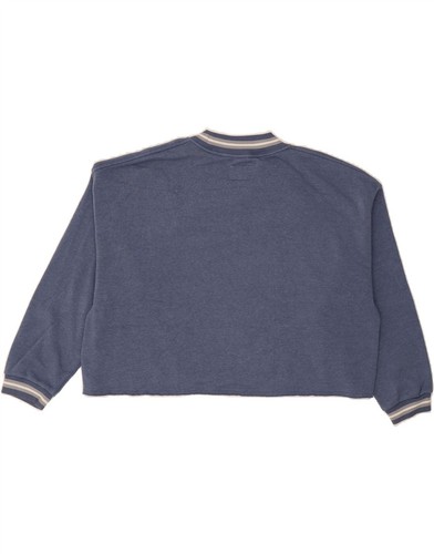 AMERICAN EAGLE Womens Oversized Sweatshirt Jumper UK 10 Small Navy Blue CO14 - Picture 2 of 3