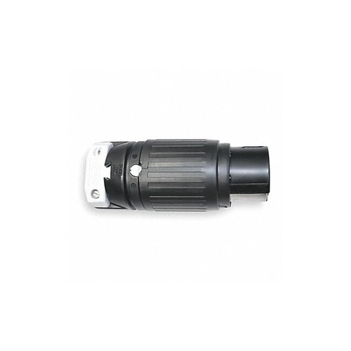 Hubbell HBL3764C Verriegelungsstecker, 50 Ampere, 250 VDC/600 VAC, 3 schwarz, weiß