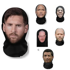 Cosplay Headwear Fashion Balaclava 3d Printed Mask Elastic Mesh Full Face 1pcs