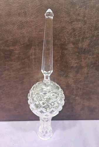 Kristall Turm Christbaumspitze Vintage 10,5" OHNE BOX