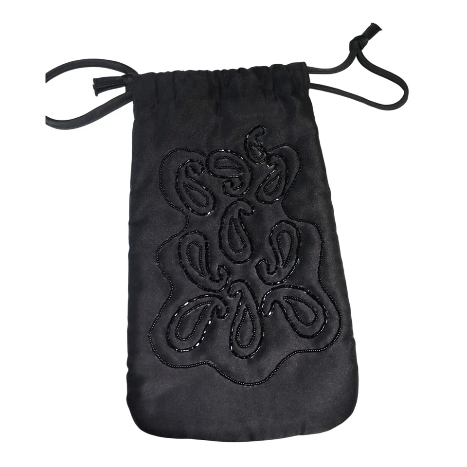 Bolso paraguas vintage Christian Dior “Parapluies” - Estuche con cordón satinado negro Foto 3 de 4