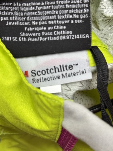 Showers Pass Jacket Medium Syncline CC Rain Waterproof Breathable Reflective - Picture 18 of 18