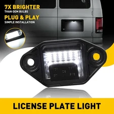 For 92-18 Ford E150 E250 E350 E450 Econoline Wagon LED License Plate Light