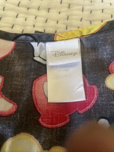 Disney Mickey & Minnie scrub top xl - Picture 2 of 2