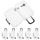 6PCS -Simulation Mini -Kofferraum -Wanderhülle Kunststoffkoffer geformtes
