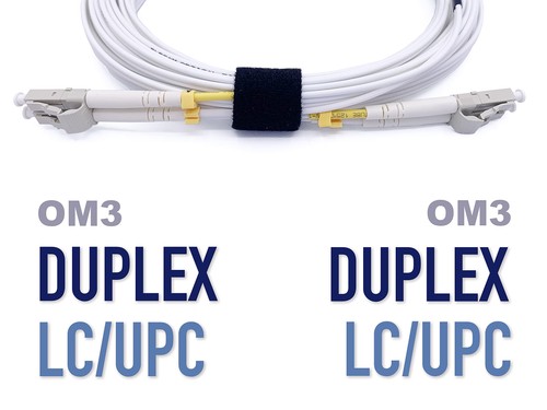 Elfcam 1M LSZH OM3 Duplex Fiber Optic Cable LC/UPC to LC/UPC, White, 50/125um - 第 4/4 張圖片