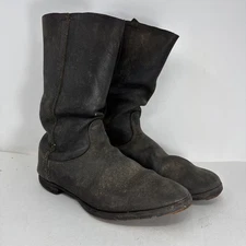 vintage leather jackboots Marschstiefel German military WWII men’s 11 / 12?