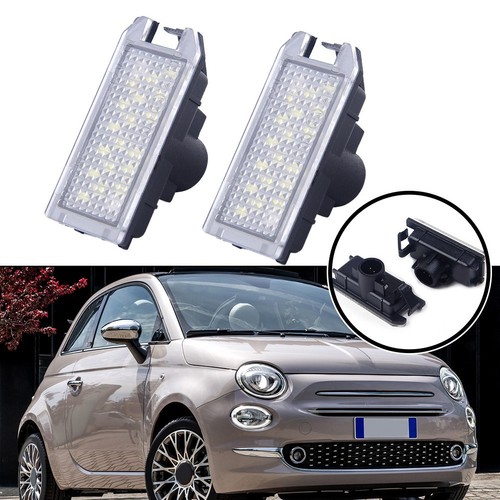 Reliable Terminal 2 Pin LED License Plate Light for FIAT 500 Pack of 2 - Picture 3 of 12