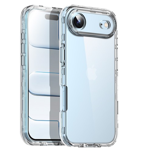 For iPhone 16 17 Pro Max 16 Plus 16e Shockproof Case Heavy Duty Clear Hard Cover - Picture 37 of 39