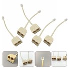 5 Pcs Telephone Plug Landline Splitter Adapter Socket