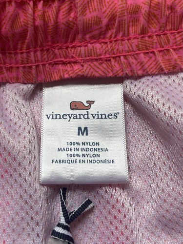 Vineyard Vines Boys Island Swim Trunks Coral Sz Medium 12-14 Mesh Liner - Picture 4 of 5