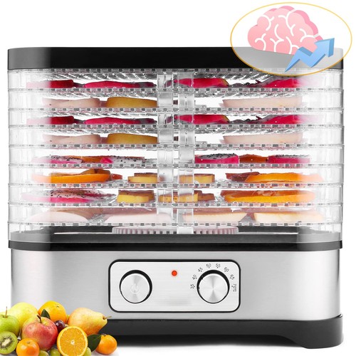 Hopekings Essiccatore frutta e verdura Timer di 72 ore 8 pallet Disidratatore - Foto 7 di 24