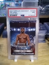 2024 Topps Midnight UFC Jon Jones Lights Camera Action /25 Red Psa 9 Pop2